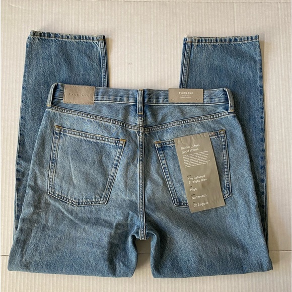 NWT Everlane Jeans The Relaxed Straight Fit Organic cotton - Picture 15 of 16